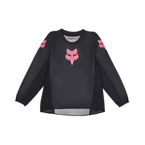 Fox Racing Kids Girls 180 Black Out Long Sleeve Jersey BLK/PNK (31443021)