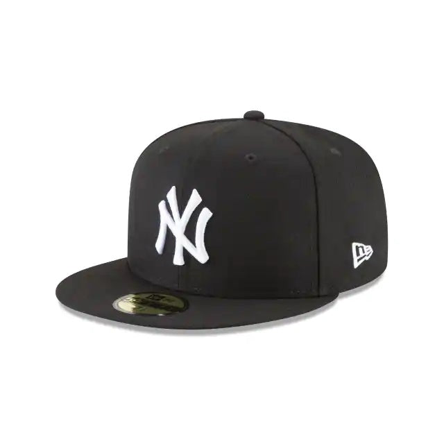 New Era New York Yankees Black and White Basic 59Fifty Fitted (10047499)